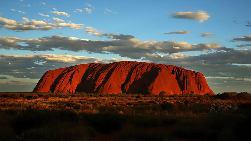 Uluru-Kata Tjuta nationalpark i Northern Territory, Australien. - Naturens stora underverk
