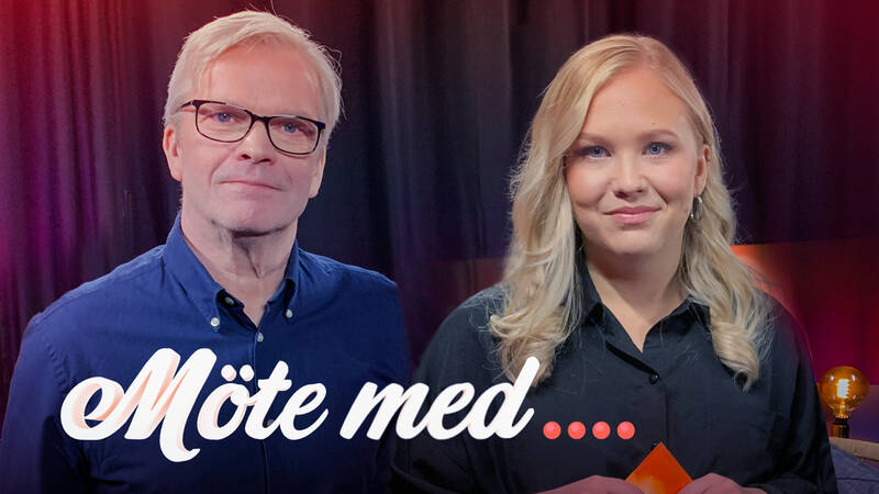 Programledarna Rolf Digervall och Paulina Martikainen. - Möte med (Meänkieli)