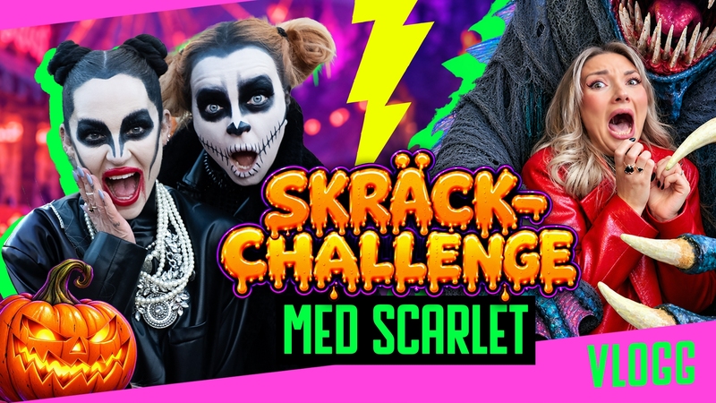 Lizettes vlogg och lista - Halloween-challenge med SCARLET | SVT Barn