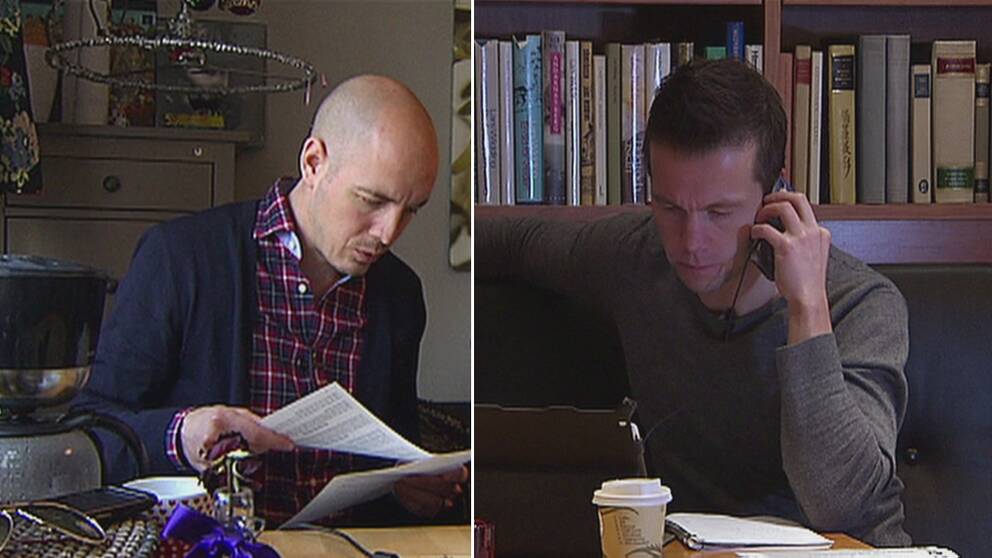 Reportrarna Nicke Nordmark och Hasse Johansson.