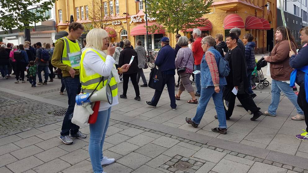 Vårdupprorets demonstration i Luleå