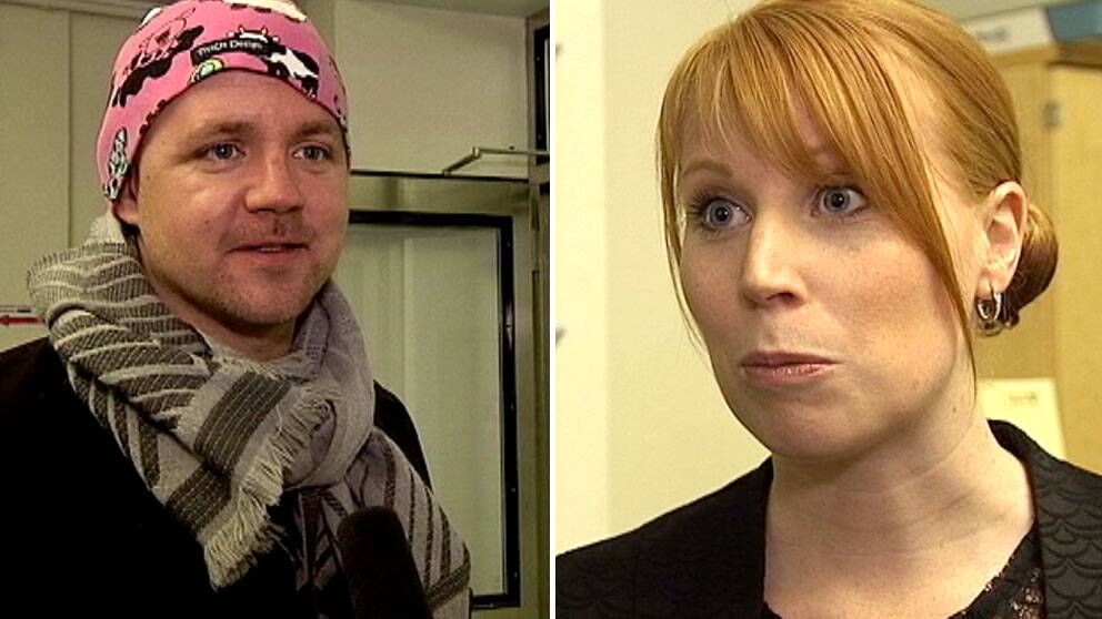 Fredrick Federley och Annie Lööf. Foto: SVT