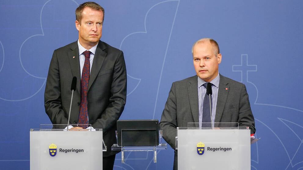 Inrikesminister Anders Ygeman och justitieminister Morgan Johansson.