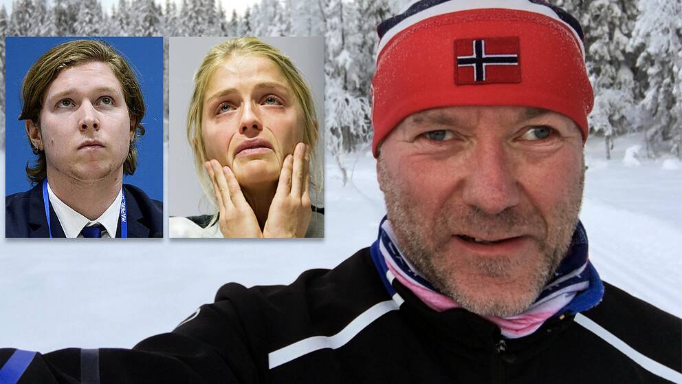 Nicklas Bäckström, Therese Johaug och Espen Utaker.