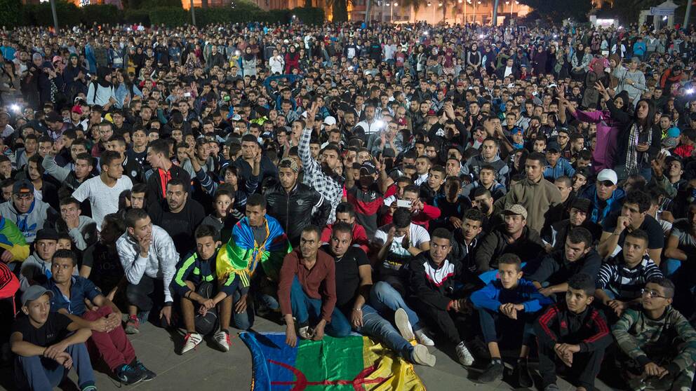 Det har pågått massiva protester i Marocko efter en fiskhandlares död.