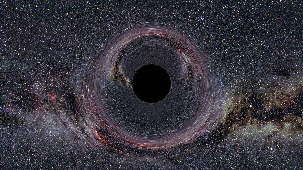 En målning på ett svart hål
