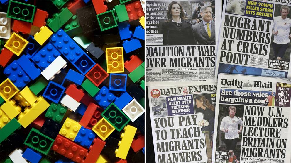Lego och Daily Mail.