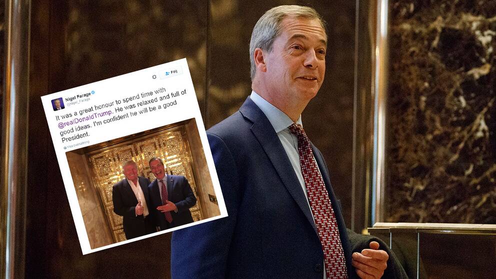 Nigel Farage och hans Twitter-post.