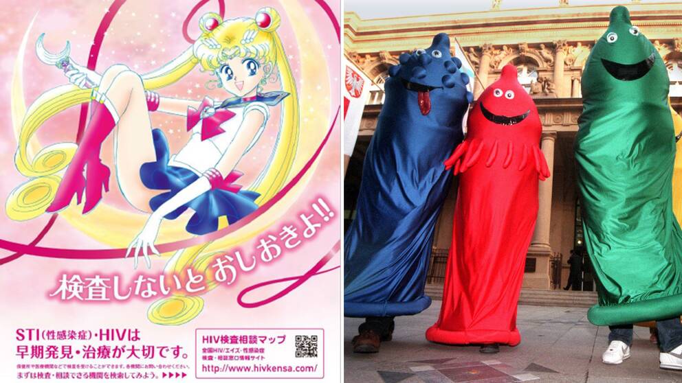 Sailor Moon-kampanj för att öka medvetenheten om bland annat HIV och Syfilis