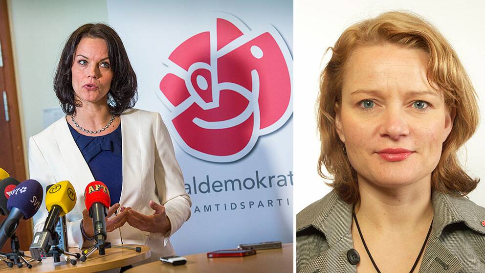 Veronica Palm till vänster, Teres Lindberg till höger.