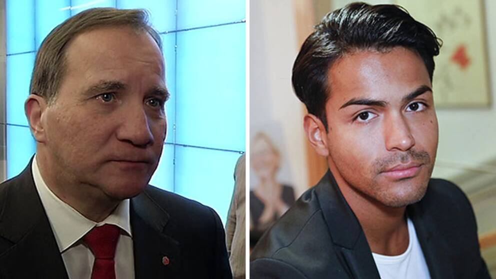 Stefan Löfven, partiledare (S) och SSU-ordföranden Philip Botström
