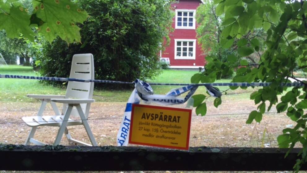 Mordhuset. Här, i sommarstugan utanför Arboga, skedde mordet på en 63-årig man.
