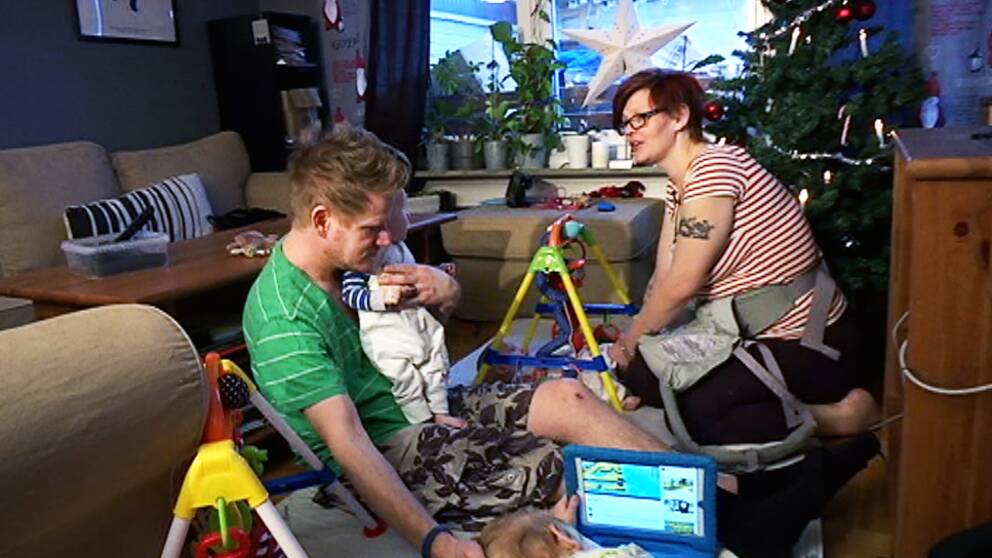 Jenny Karlström med familj.