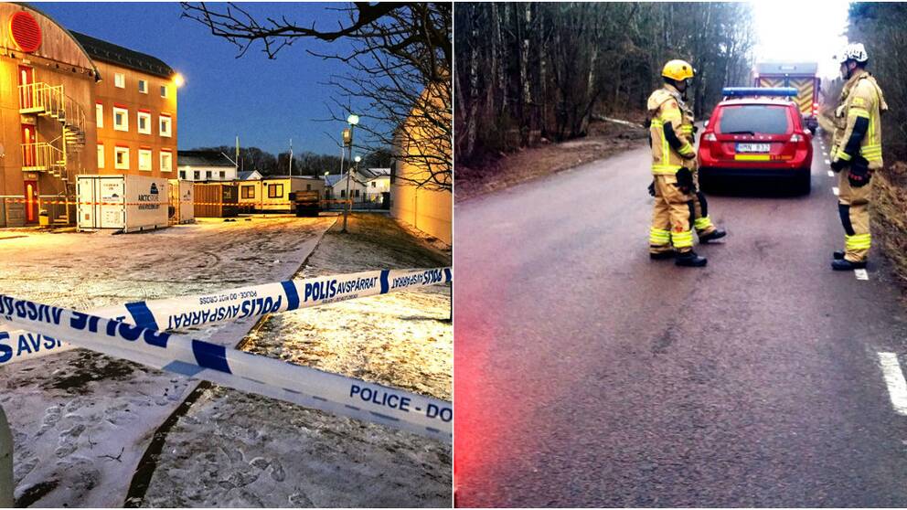 Polisen utreder eventuella samband mellan de båda bomberna vid två flyktingboenden i Göteborg.