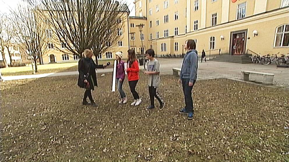 Elever på Erlaskolan i Norrköping vill ha en skolgård.