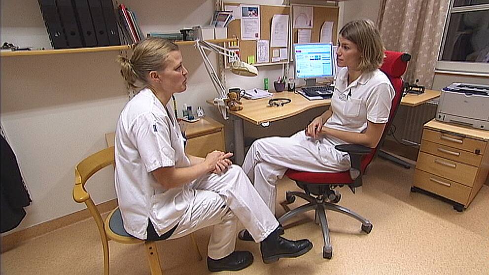 ST-läkarna Terese Nilsson och Anna Leijon.