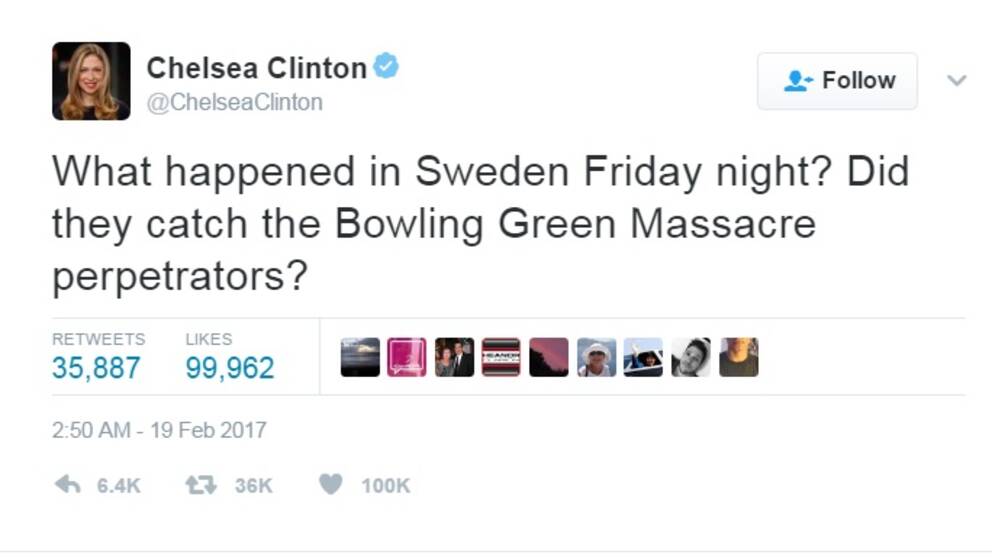 Chelsea Clintons inlägg
