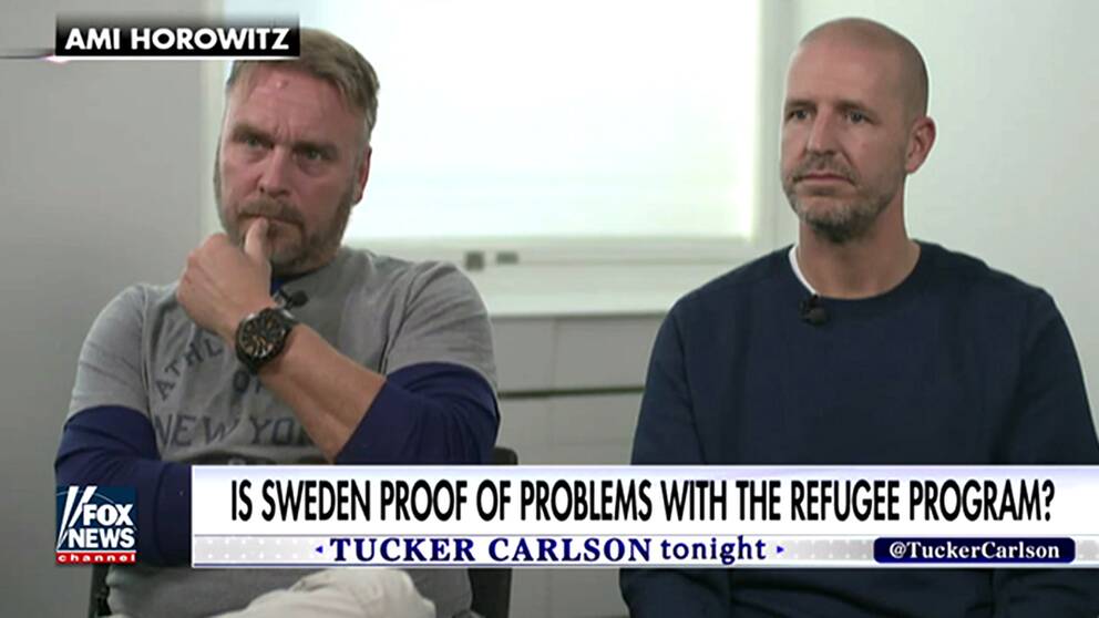 De två polismännen som intervjuas i inslaget på Fox News.