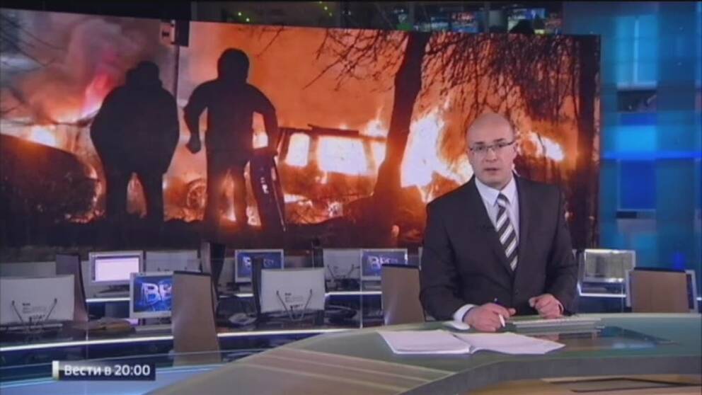Klipp från rysk tv.