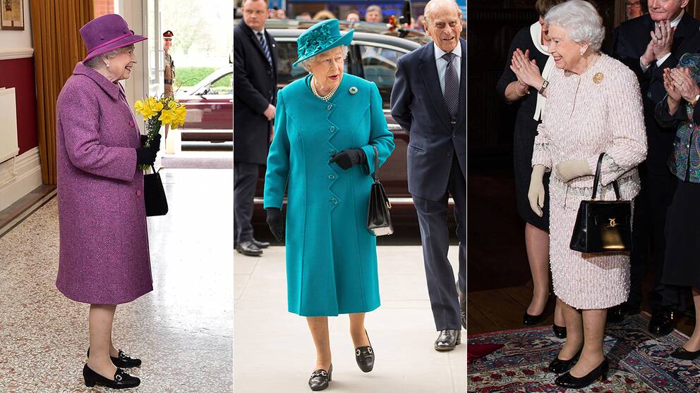 I officiella sammanhang ses sällan drottning Elizabeth utan sin svarta väska.