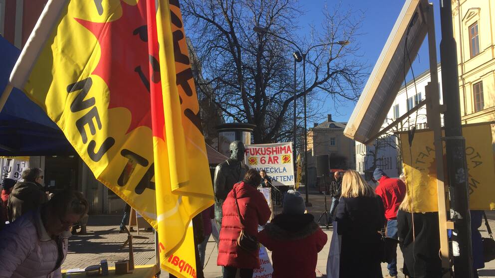 Protester mot kärnkraft