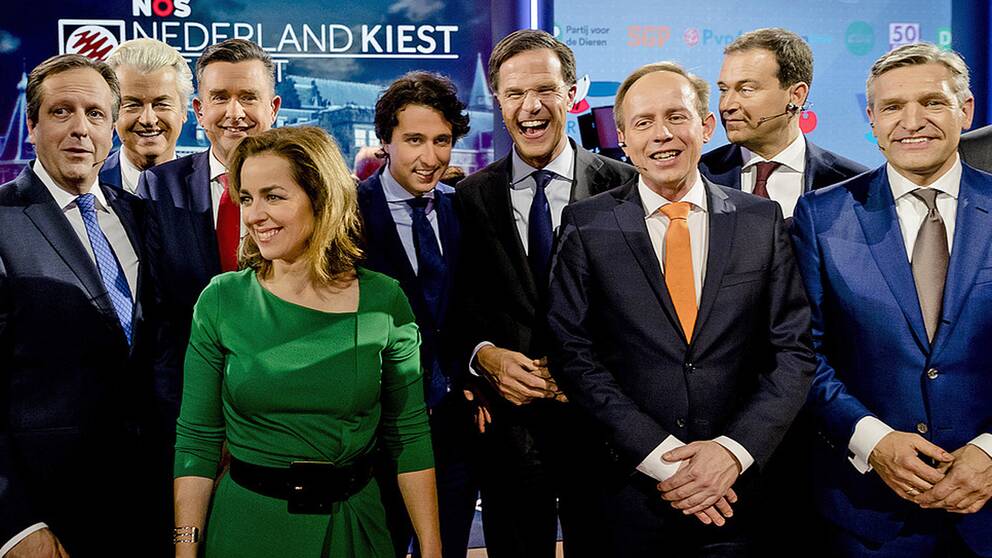 Partiledarna som ställer upp i Nederländernas val.
