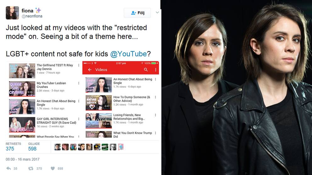 Reaktion på Twitter/ Sara Quin och Tegan Quin