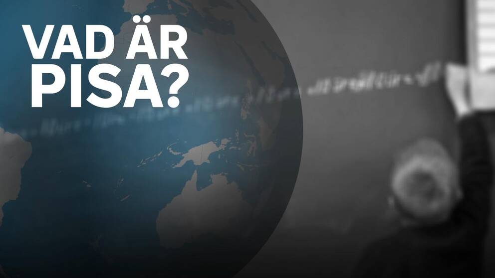 Jordglob och text ”Vad är Pisa?”