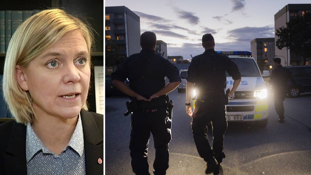Finansminister Magdalena Andersson (S) berättar för SVT Nyheter om den satsning man nu gör på polisen med totalt 700 miljoner kronor.