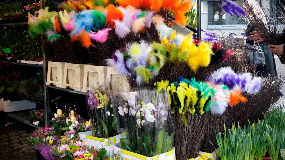 Så gör kommunerna med påskpyntet | SVT Nyheter