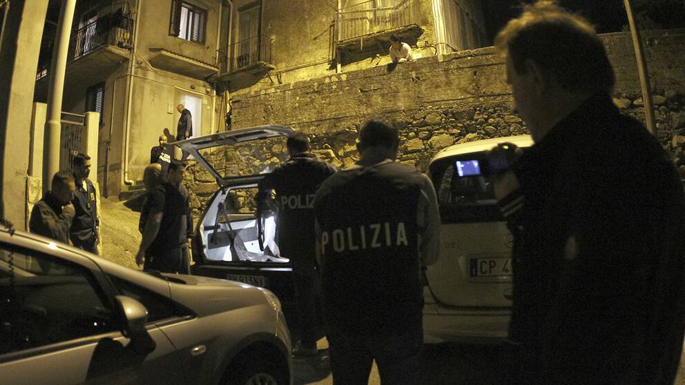 Polis vid en tidigare razzia mot 'Ndrangheta