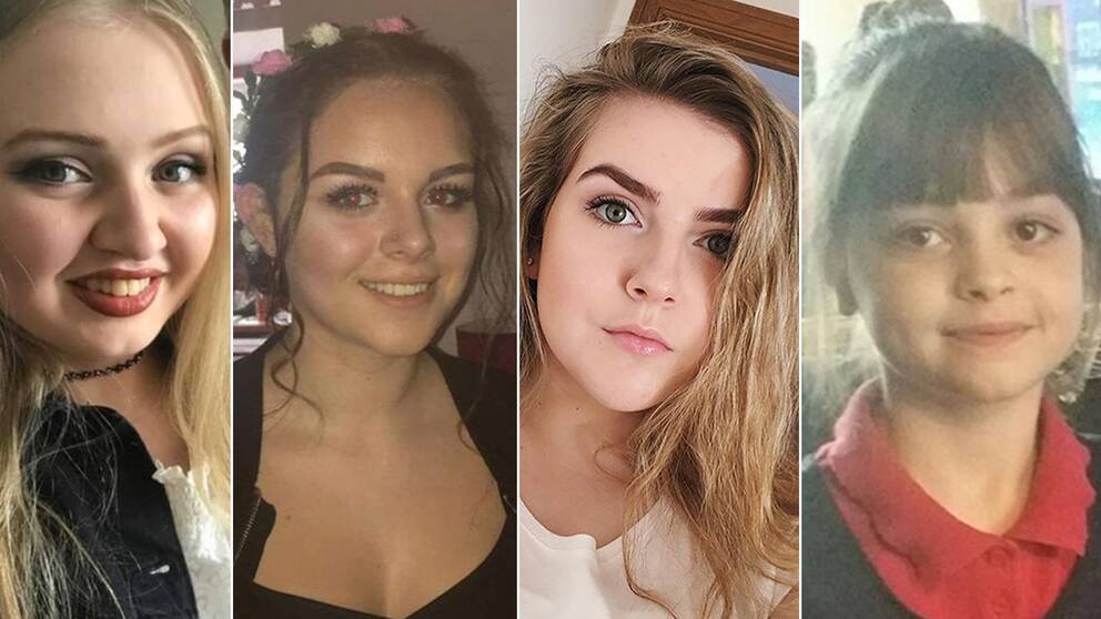 Chloe Rutterford, 17 år, Olivia Campbell, 15 år, Elidih Macleod, 14 år och 8-åriga Saffie Rose Roussos är fyra av de sju flickor under 18 år som dog i attacken.