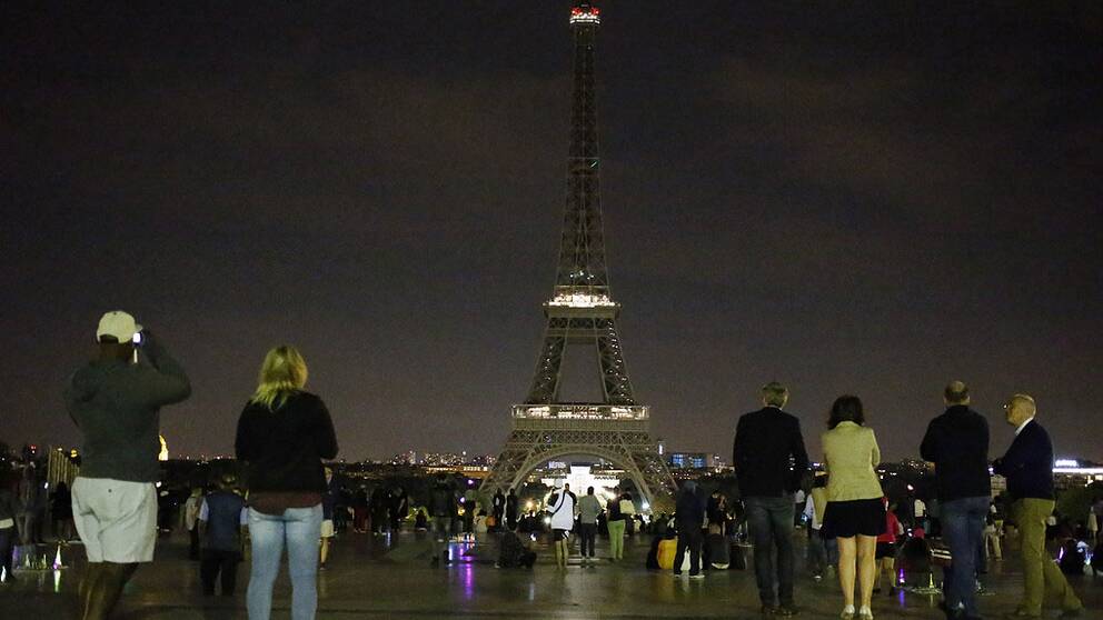 Nersläckt Eiffeltorn
