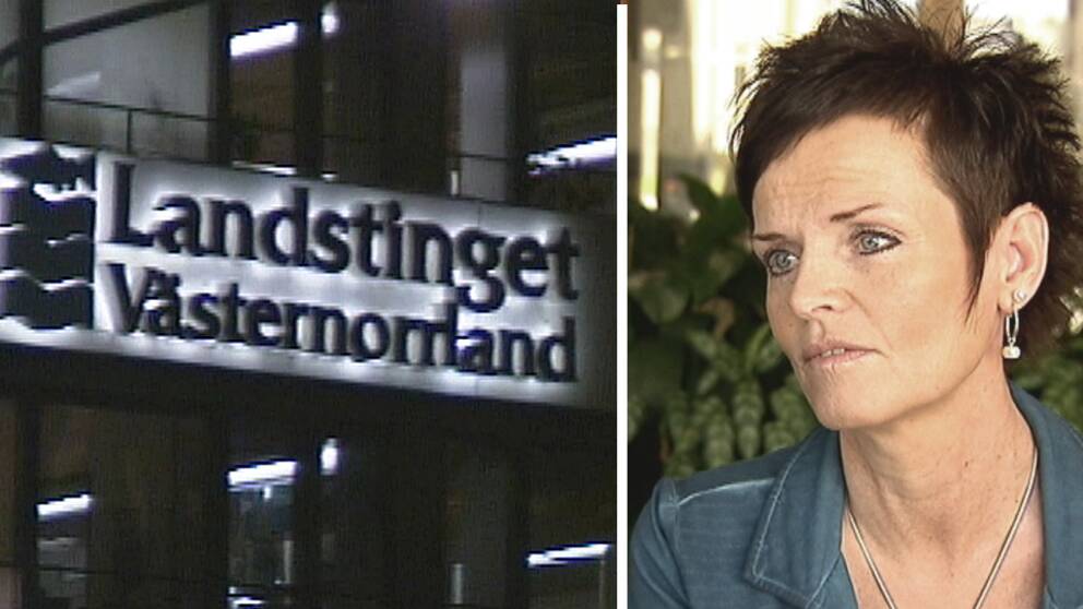 Landstinget västernorrland och Lena Thelin tidigare personaldirektör.