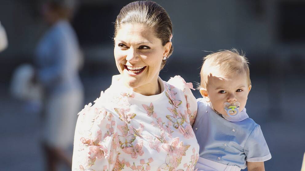 Kronprinsessan Victoria och prins Oscar 