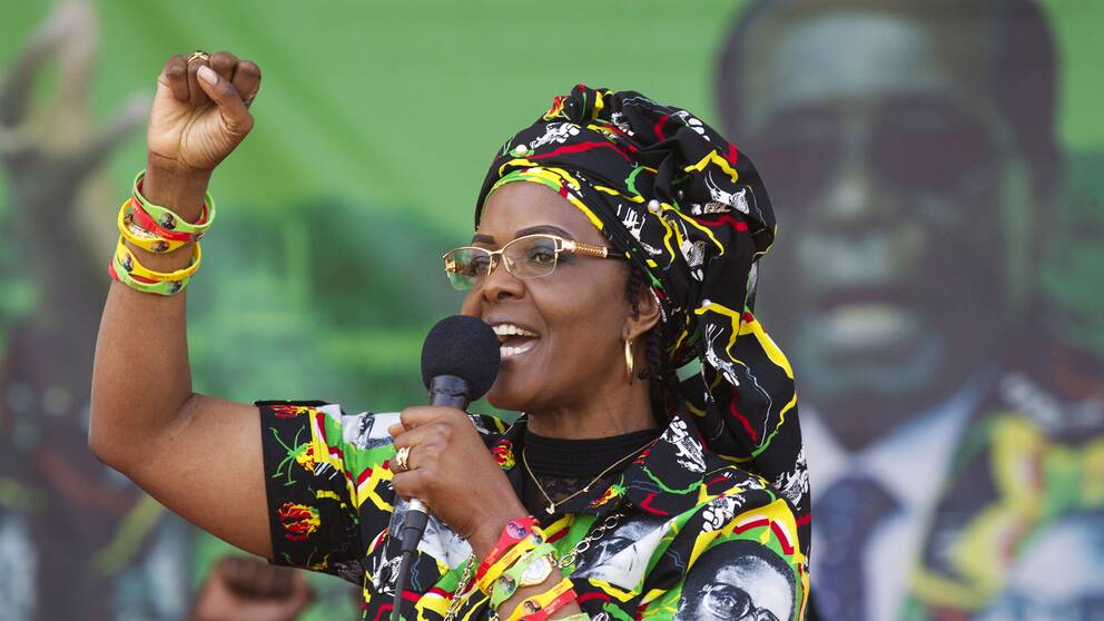 Grace Mugabe, som betraktas som en möjlig efterträdade till sin make, är känd för sitt häftiga humör.