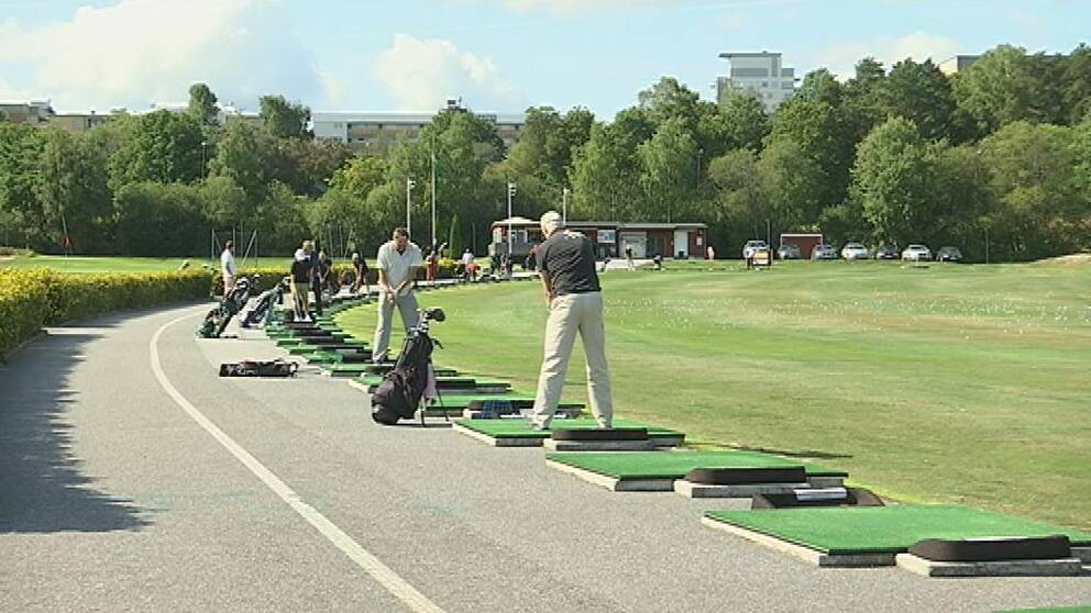 Golfbanan vid Årstafältet.