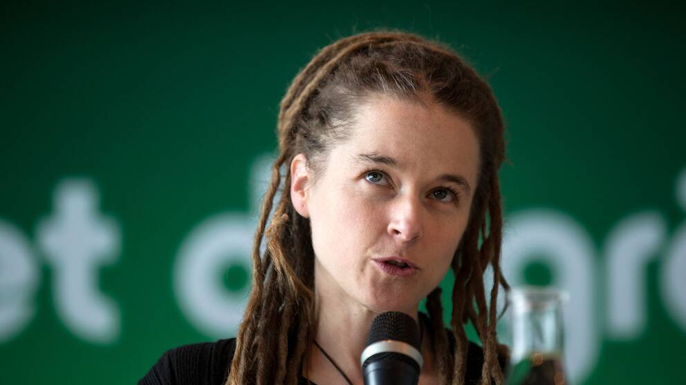 Miljöpartiets partisekreterare Amanda Lind. 