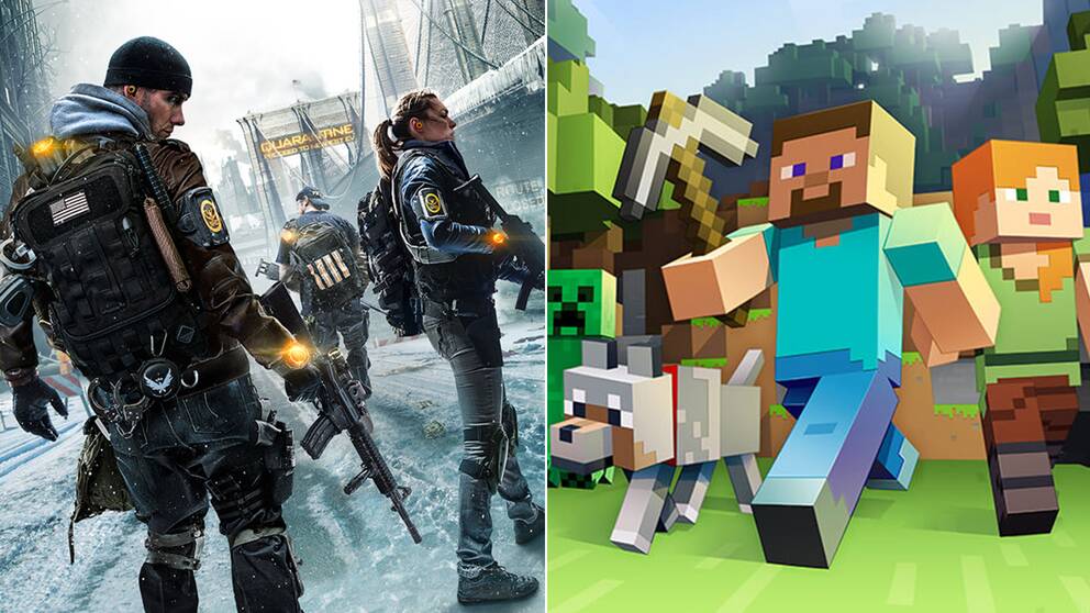 The Division och Minecraft är två av de största svenska spelen på senare år.