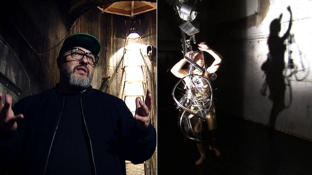 Adam Potrykus, en av grundarna till Stockholm Fringe och en del av Recover Laboratorys verk ”Joy of Spleen”.