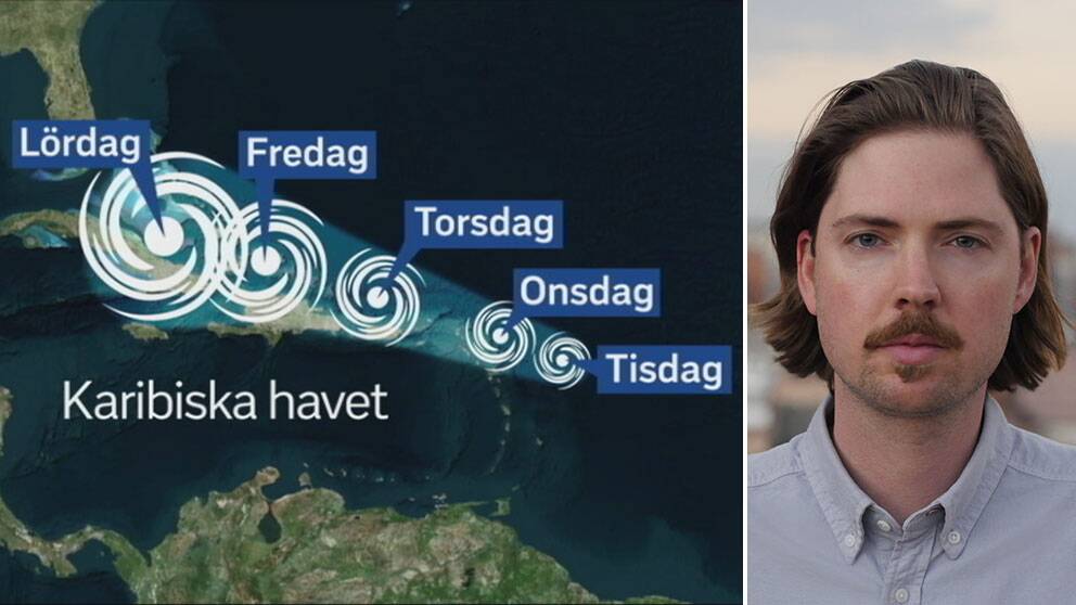 SVT:s Latinamerikakorrespondent Tigran Feiler: Så drar orkanen Irma fram