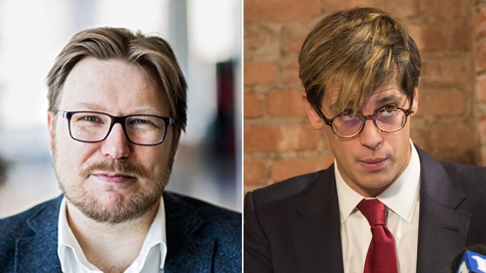 Spelforskaren Jonas Linderoth och högerprovokatören Milo Yiannopoulos.