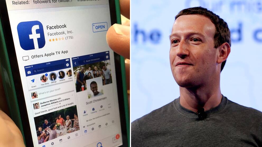 Facebooks vd Mark Zuckerberg.