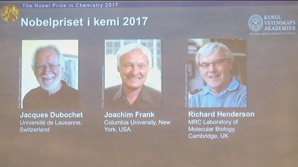 Internationell trio får Nobelpriset i Kemi