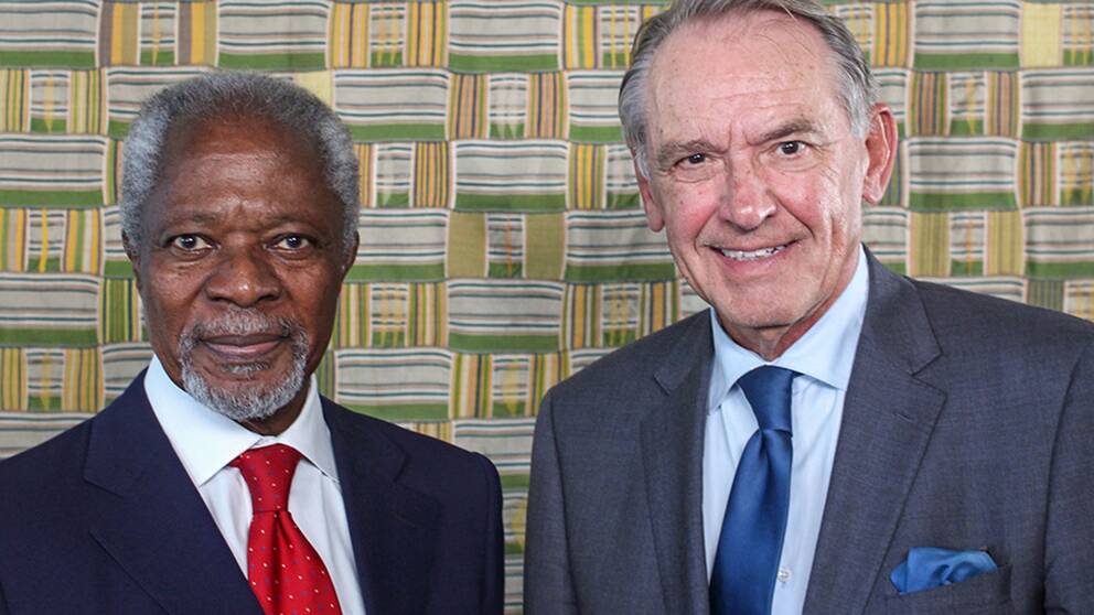 Kofi Annan och Jan Eliasson.