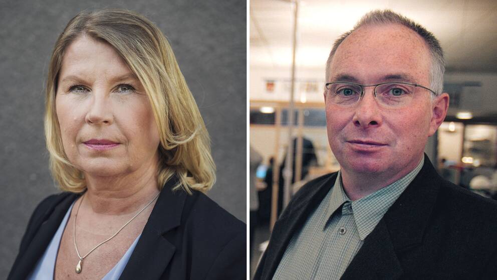Charlotta Friborg, ansvarig utgivare på SVT Riksnyheterna och Ola Sigvardsson, Allmänhetens Pressombudsman.