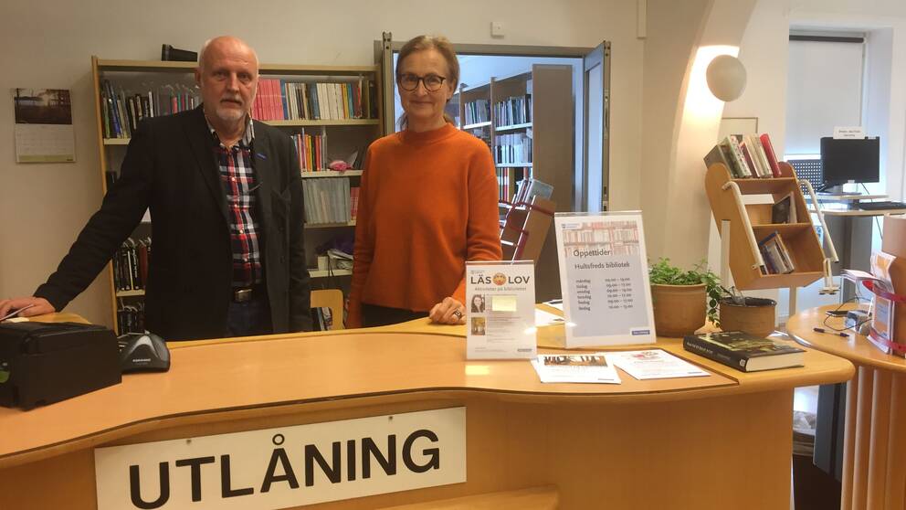 Peter Adolfsson, kultur- och fritidschef i Högsby och Anna Lundberg, bibilotekschef i Högsby