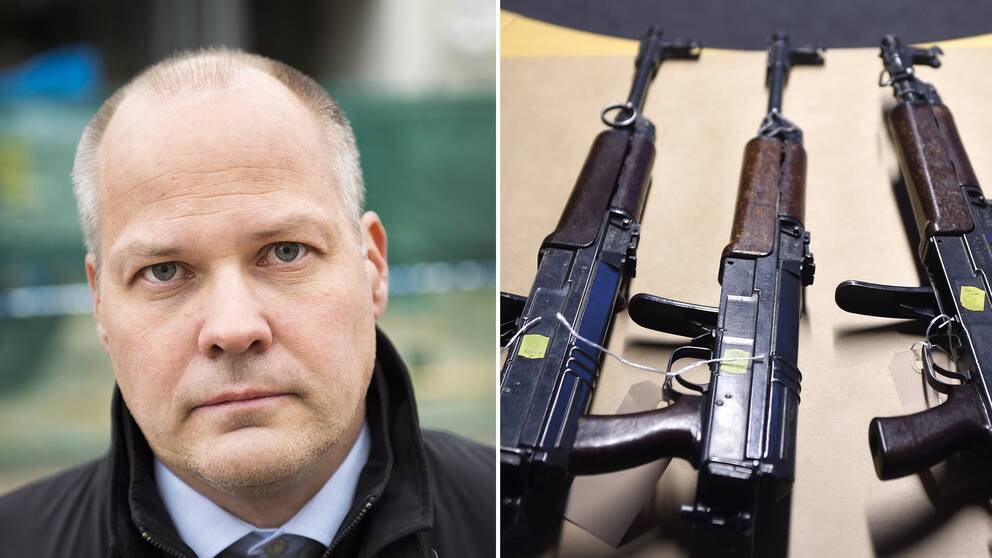 Justitieminister Morgan Johansson (S) öppnar för en översyn av lagstiftningen. Fler vapenbrott ska klassas som synnerligen grova och därmed ge längre fängelsestraff.