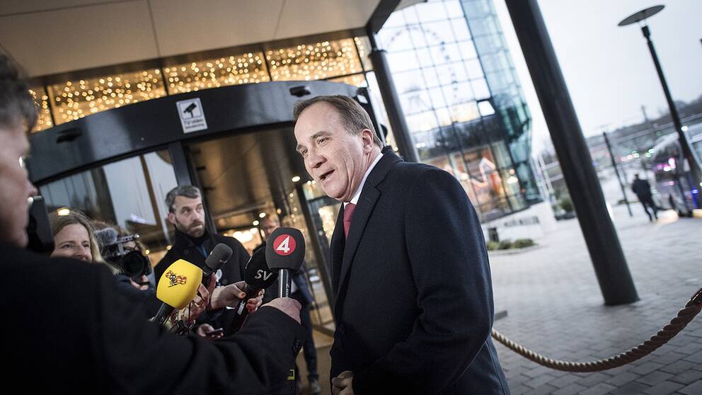 Statsminister Stefan Löfven (S) anländer till Göteborg inför det sociala EU-toppmötet. Foto Björn Larsson 