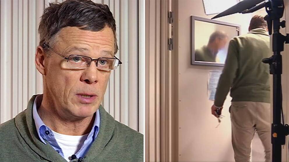 Martin Strid lämnar mitt under intervjun med SVT.